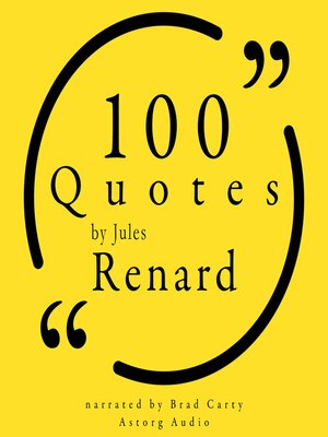 cover image of 100 Quotes by Jules Renard